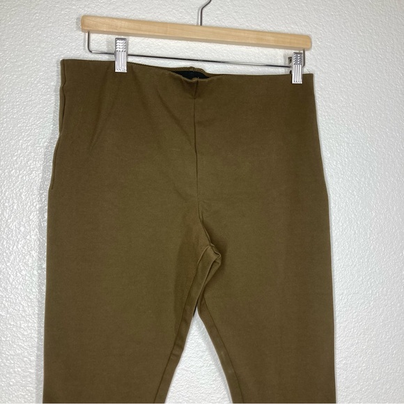 Free People Ponte Knit Stirrup Leggings Womens Size M Moss Green Brown - Picture 9 of 14